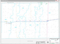 Kit Carson County Wall Map Premium Style 2026